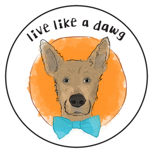 Live Like A Dawg logo pet products